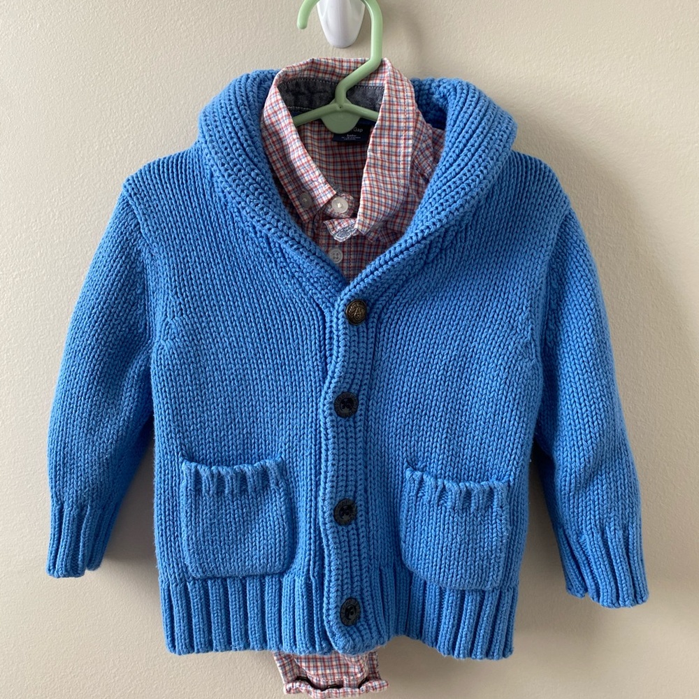Baby Gap cardigan sweater & onesie